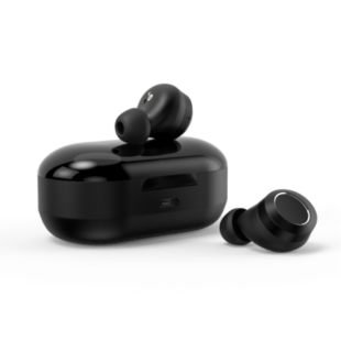 Bluetooth-гарнітура Bassf BassBuds ER-400 (+кейс для заряджання та зберігання) Black