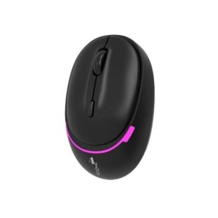 Мышь беспроводная 4you M9 black (Rainbow,Тихая, АКБ, 2.4G+BT, Type C, 6кн, 12мес гарантия )-НОВИНКА!