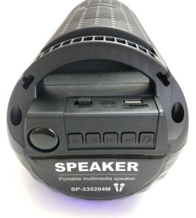 Портативная колонка SP-335204 М black (светомузыка, 28 см, микрофон в комплекте) (от 5шт - 5%)