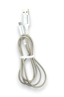Usb-cable Micro USB 4you Ebro (2000mah, метал, стальной) "Акционная цена"
