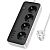 Подовжувач мережевий HOCO AC21 3m (3USB/1 Type-C/4xSocket) Black