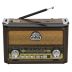 Радиоприемник Golon RX-BT087 (Bluetooth, USB+SD, фонарик) Brown