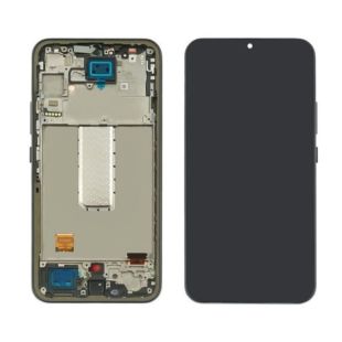 LCD Samsung A34 (5G) / A346 (2023) с черным тачскрином + корпусная рамка GH82-31200A Original (М) 