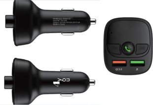 FM модулятор 4you Smart X2 (QC3, 5V/3A, 18W, 2USB, MP3, bt 5.0, Гарантія 12міс) 