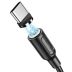 Usb-cable Type-C BOROFONE BX41 Amiable 3A 1m (круглый,magnetic) Black