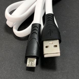 Usb-cable Micro USB 4you Sula white (2.4A, Silicon)