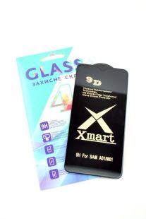 Защитное стекло Samsung A01/A015 / M01 / A40/A405 XMART 9D Black 4you  "Акционная цена"