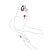 Гарнітура HOCO M107 (мікрофон, круглий шнур) White