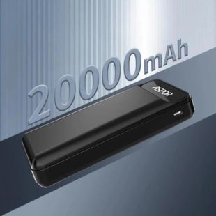 Power Bank 20000mAh Aspor A396 (22.5W/PD/QC4.0) Black (12мес гарантия)