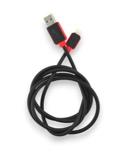Usb-cable iPhone 5 4you Niagara (2.1A, черный, 1.2м)