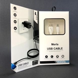 Usb-cable Micro USB 4you Merla (2A, silicon, белый, премиум упаковка)