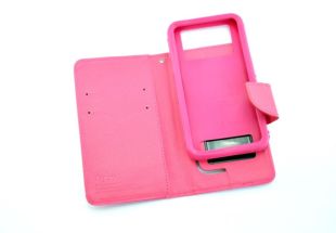 Чехол-книжка 4you Fancy 4,2"-4,8" SLIDER pink/crimson универсальная "Акционная цена"