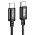 Cable Type-C/Type-C HOCO X91 60W 3m (круглый,тканевый) Black