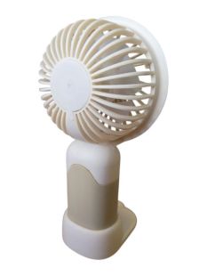 Вентилятор ручной MINI FAN SD-300 (подставка, 3 режима) Light beige