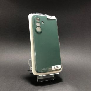 Чехол Samsung A36 Silicon Original FULL №17 Dark green(4you)