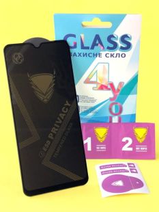Защитное стекло Samsung A14(4G) Golden Armor Privacy Black 4you