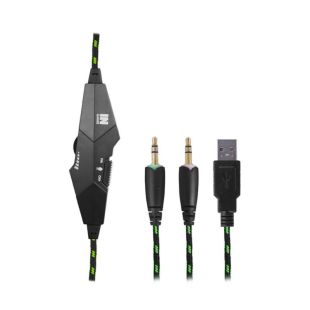 Наушники Gemix N2 (микрофон, мониторы) Black/green