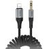 Переходник HOCO UPA33A Lightning - Jack 3.5 plug 1.5m Black