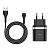 МЗП-USB HOCO C12Q Smart 3A 1 Usb + кабель Micro USB Black 