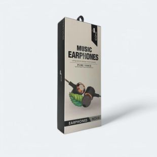 Гарнитура 4you NOVA (3D Sound, Metal, силиконовый шнур) black