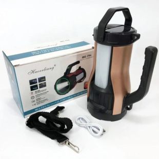 Фонарик HEL-T96 (A-2313) LED боковая подсветка Gold