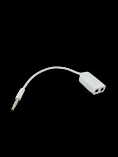 Кабель 3,5папа/2*3.5мм мама 0.15m (тех. пакет)