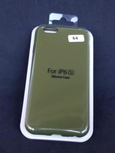 Чехол iPhone 6 Silicon Case original FULL №64 olive green (4you) NO LOGO) "Акционная цена"