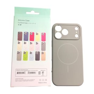 Чехол iPhone 17ProMax/18ProMax Silicon BEATS with MagSafe №14 Space gray
