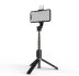 Держатель для Selfi Monopod Q03S (с триногой, ВТ пульт, подсветка) Black