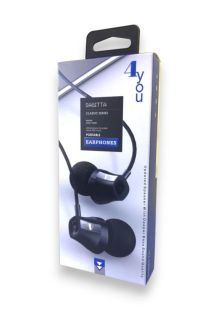 Гарнитура 4you SAGITTA (оплетка Snake) black (от10шт - 10%)