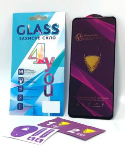 Защитное стекло iPhone 15ProMax Golden Armor Big Curve Black 4you