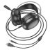 Гарнітура HOCO W109 (мікрофон, LED) (Монітори) Black