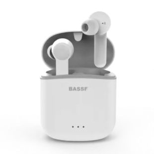 Bluetooth-гарнітура Bassf FlyBuds VR-510 (+кейс для заряджання та зберігання) White