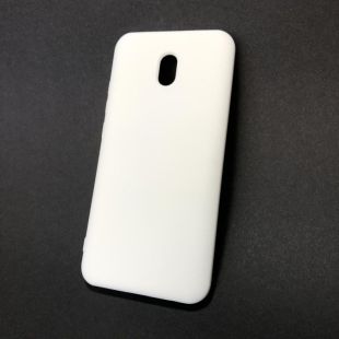 Чехол Xiaomi Redmi 8A Silicon Soft Silky №32 White (4you) "Акционная цена"
