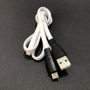 Usb-cable Micro USB 4you Sula white (2.4A, Silicon)