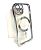 Чехол iPhone 13ProMax Silicon Case Shining Full Camera with MagSafe Silver "Акционная цена"