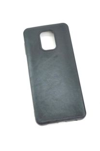 Чехол Xiaomi Redmi 9 Silicon VESTA Leather Black (P1) "Акционная цена"