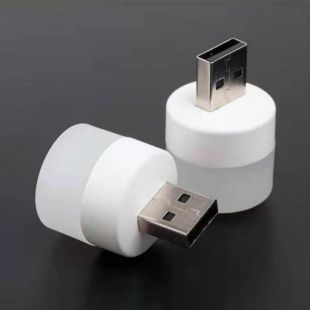 LED USB лампочка цилиндрическая, теплый свет (М) - Цена Недели!