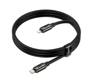 Cable Type-C/iPhone 5 HOCO U143 27W 1.2m (круглый) Black
