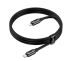 Cable Type-C/iPhone 5 HOCO U143 27W 1.2m (круглый) Black