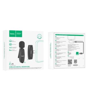 Мікрофон бездротовий HOCO L15 (Type-C) Black