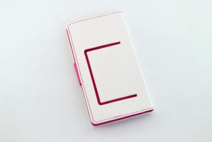 Чехол-книжка 4you Fancy 4,5"-4,8" white/crimson универсальная "Акционная цена"