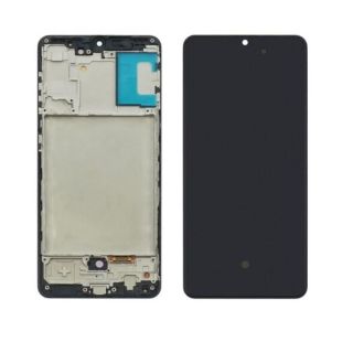 LCD Samsung A31/A315 (2020) с черным тачскрином + корпусная рамка OLED 6,39" (M)