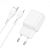 СЗУ-USB HOCO C96A 2.1A 1 Usb + кабель iPhone 5 (блистер) White