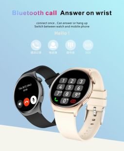 Часы Smart Watch 4you SPACE (1.43 AMOLED Звонки,фонарик, aluminum,12мес гар) CORAL PINK - Новинка!