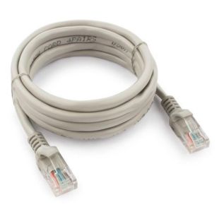 Кабель мережевий RJ45 2м Cablexpert PP12-2M, сірий (вита пара)