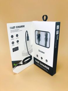 Usb-cable iPhone 5 4you Dnister black (2.4A, Silicon Perfect) - Нова упаковка!