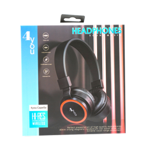 Bluetooth-гарнітура 4you CAPELLA Black (Монітори, Bluetooth v5.1, Type C) (від 5шт - 5%)