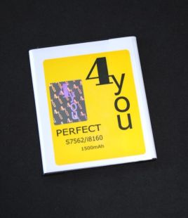 АКБ Samsung S7562/i8160/i8190/S7270/S7272/S7262/J105 4you PERFECT ( тех.пак )