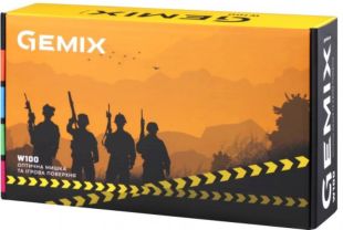 Мышь проводная Gemix W100 Black + игровая поверхность